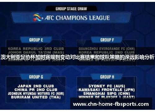 澳大利亚足协杯加时赛规则变动对比赛结果和球队策略的深远影响分析
